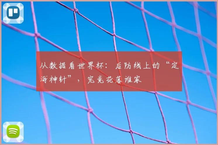 从数据看世界杯：后防线上的“定海神针”，究竟花落谁家
